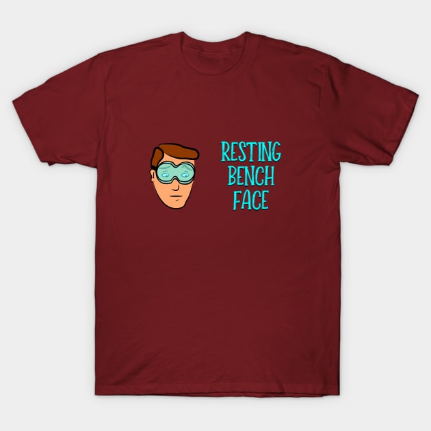 Resting Bench Face - Male Cartoon T-Shirt by StopperSaysDsgn